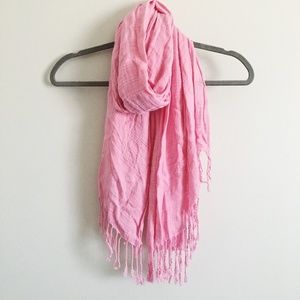 100% Thai Silk Scarf in Pink